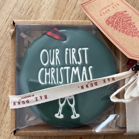 🎄RAE DUNN Ornaments Our First Christmas and Married and Bright in box - Picture 3 of 4